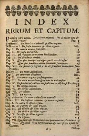 Philosophia Vetus Et Nova, 6. Qui Tertiam Physicae Partem Continet