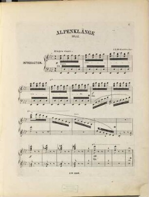 Alpenklänge : Idylle ; op. 3