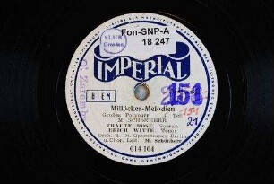 Millöcker-Melodien : großes Potpourri; 1. Teil / M. Schönherr