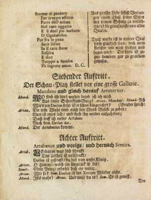 Siebender Auftritt