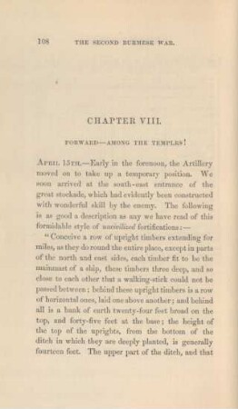 Chapter VIII. Forward - among the temples!