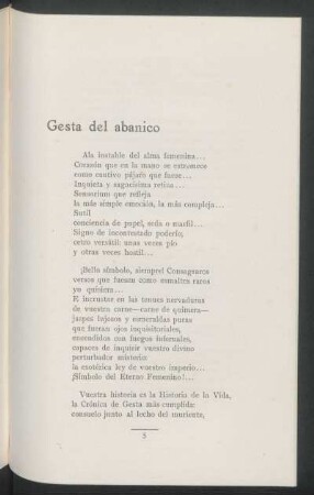 Gesta de abanico