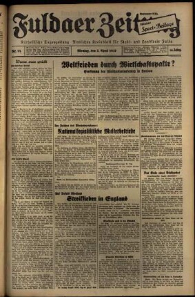 Ausgabe vom Montag, den 05. April 1937.