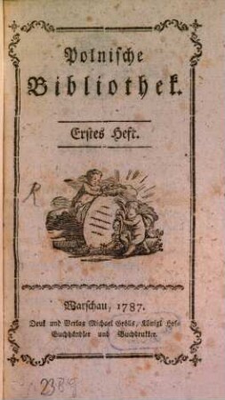 Polnische Bibliothek. 1. 1787