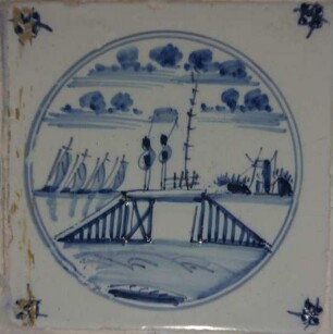Fliese, Niederlande, 1800-1840