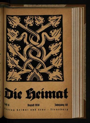Heft 8 August 1938 Jahrgang 48