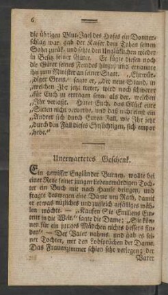 Unerwartetes Geschenk