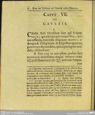 Caput VII. De Caussis