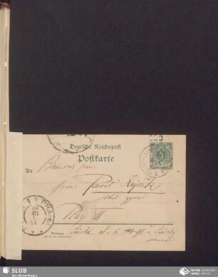 [dopisnica wot: Mikławš Andricki, 14.04.1899]
