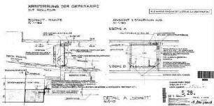 Stuttgart Hbf: Absperrung der Gepa-Rampe mit Rolltor Empfangsgeb. Gepa-Rampe