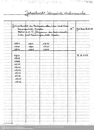 Jahresbericht Lehranstalt