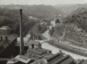 Dresden. Plauenscher Grund talaufwärts über die Brauerei Felsenkeller nach Südwesten