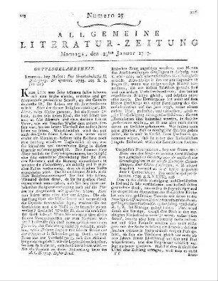 Sammlung medizinischer und chirurgischer Original-Abhandlungen. T. 1-2. Aus dem hannöverischen Magazine von 1750-1786. Hannover: Helwing 1786