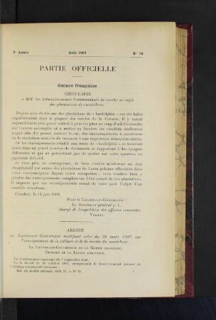 Partie Officielle. No. 78.