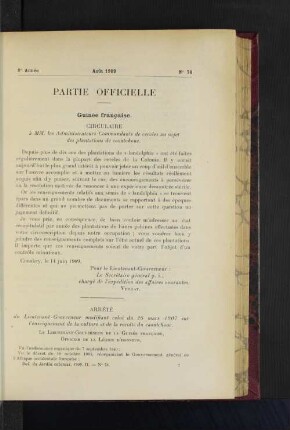 Partie Officielle. No. 78.