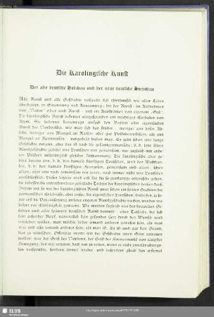 Die Karolingische Kunst