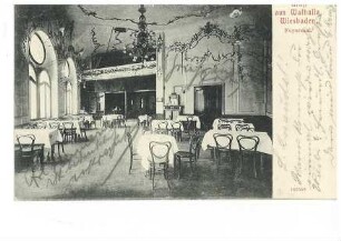 Foyersaal in der Walhalla in Wiesbaden
