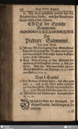 Der Prediger Salomonis