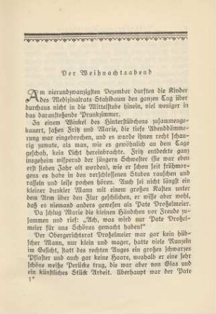 Der Weihnachtsabend
