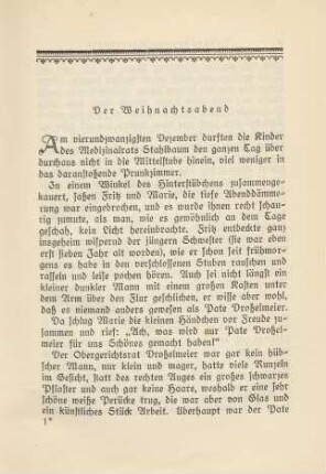 Der Weihnachtsabend