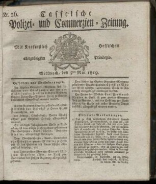 Nr. 36, Mittwoch, den 5ten Mai 1819