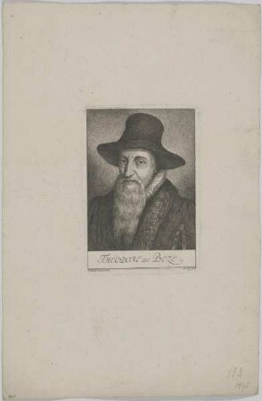 Bildnis des Théodore de Beze