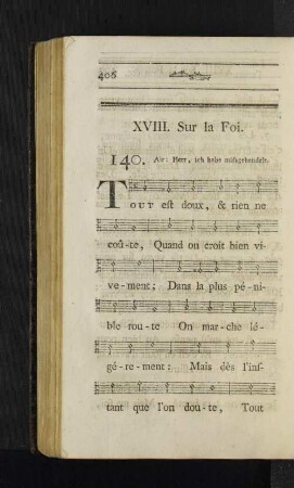 XVIII. Sur la Foi.