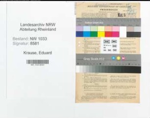 Entnazifizierung Eduard Krause , geb. 17.02.1891 (Polizeimeister)