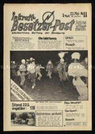 Zeitschrift der Berliner Hausbesetzerszene, 1. Jg. 1981, Nummer 11