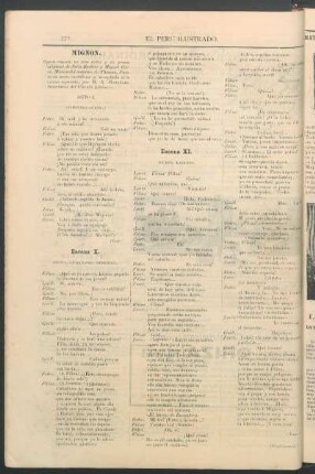Mignon. (Continuación.) : Ópera cómica en tres actos y en prosa; original de Julio Barbier y Miguel Carré. Música del maestro A. Thomas.