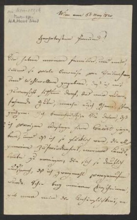 Brief an Franz Xaver Niemetschek : 06.05.1820