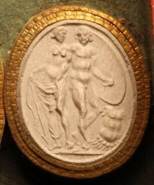Venus und Mars in zärtlicher Umarmung (Daktyliothek, Erstes Mythologisches Tausend)