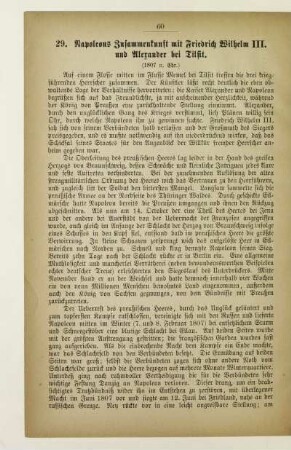 29. Napoleons Zusammenkunft mit Friedrich Wilhelm III. und Alexander bei Tilsit