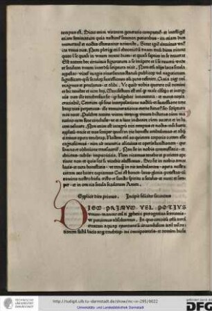 Incipit feliciter secundus.