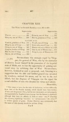 Chapter XIII [XII] . The Tein, *or Seventh Dynasty. - A.D. 265 to 420