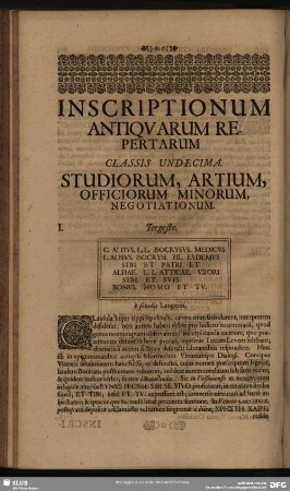 Classis Undecima. Studiorum, Artium, Officiorum Minorum, Negotiationum