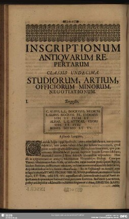 Classis Undecima. Studiorum, Artium, Officiorum Minorum, Negotiationum