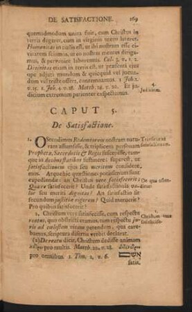 Caput 5. De Satisfactione.
