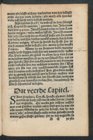 Dat veerde Capitel.