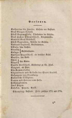 Karl Gutzkow's Dramatische Werke, 4. Pugatscheff