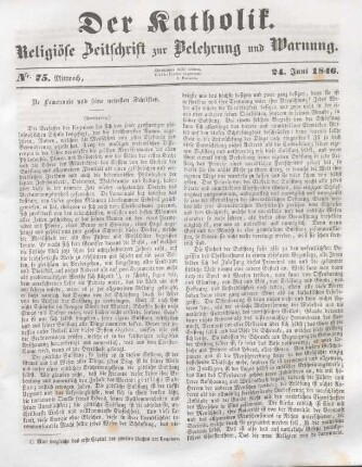 341-343 De Lammenais und seine neuesten Schriften : Fortsetzung