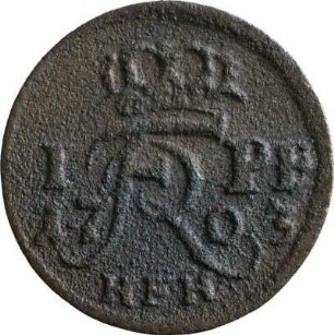 Münze, Pfennig, 1703