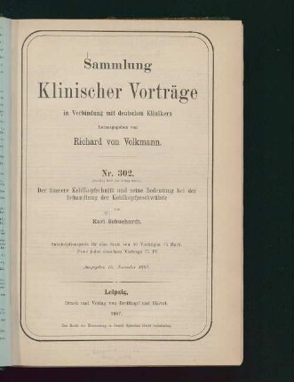 Der äussere Kehlkopfschnitt und seine Bedeutung bei der Behandlung der Kehlkopfgeschwülste