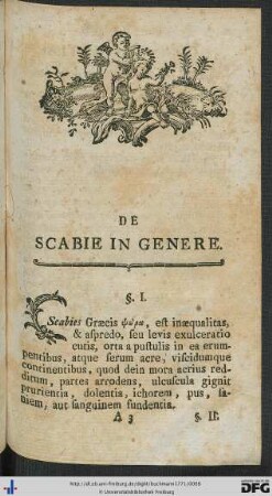 De Scabie in Genere.