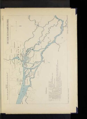 Tafel III Die Elbe bei Hamburg 1896.