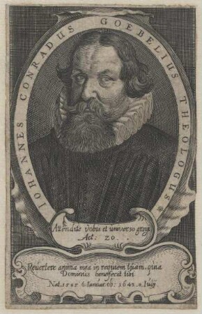 Bildnis des Iohannes Conradus Goebelius