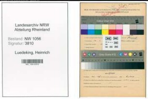 Entnazifizierung Heinrich Luedeking , geb. 10.02.1895 (Landwirt)