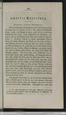 Zwölfte Vorlesung