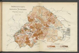 Taf. I Übersichts-Karte der Forstcultur-Verhältnisse im Wiener Walde.