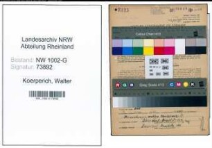 Entnazifizierung Walter Koerperich, geb. 26.11.1908 (Kaufmann)